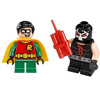 Robin + Bane Figurines Lego Mighty Micros DC Super Heroes.