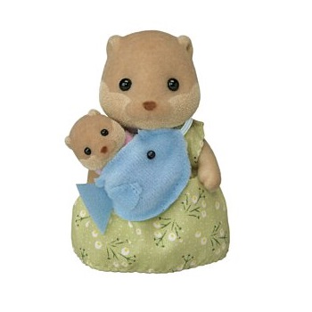 La Maman Loutre + Bébé Sylvanian Families