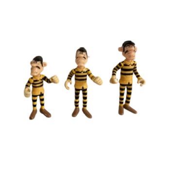 3 Daltons en bagnard Jaune et noir Lucky luke 1984 Dargaud