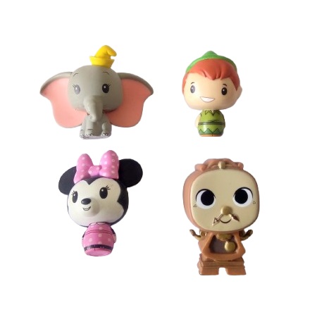 4 Mini POP Disney Minnie+Dumbo+Peter Pan+Big Ben (Horloge la Belle et la Bête).