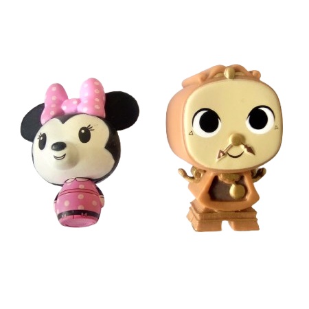 4 Mini POP Disney Minnie+Dumbo+Peter Pan+Big Ben (Horloge la Belle et la Bête).