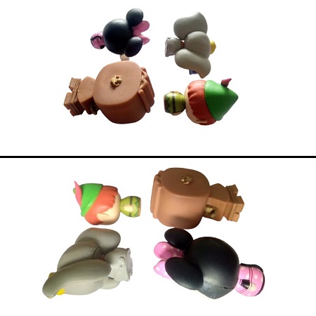 4 Mini POP Disney Minnie+Dumbo+Peter Pan+Big Ben (Horloge la Belle et la Bête).