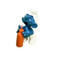Schtroumpf avec boisson Peyo Schleich Germany.