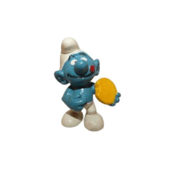 Schtroumpf avec fromage Peyo Bully W.Germany.