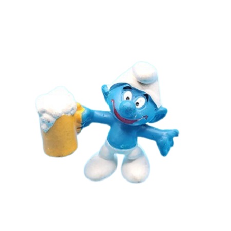 Schtroumpf avec pinte de bière PEYO Schleich