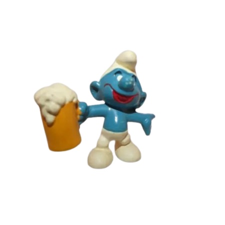 Schtroumpf avec pinte de bière PEYO Schleich