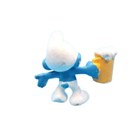 Schtroumpf avec pinte de bière PEYO Schleich