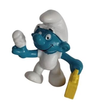 Schtroumpf bricoleur blessé 1978 Peyo Schleich W.Germany.