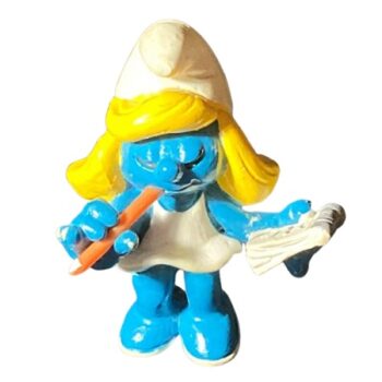 Schtroumpfette secrétaire 1981 Peyo Schleich W.Berrie.CO.