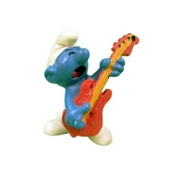 Schtroumpf guitariste 1977 Peyo Schleich W.Berrie.CO.