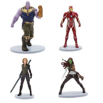 Lot de 4 Figurines Avengers sur socle Légendes de l’Infini