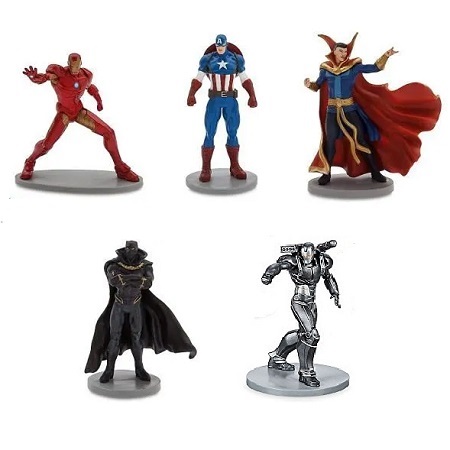 5 figurines de luxe avengers marvel disney
