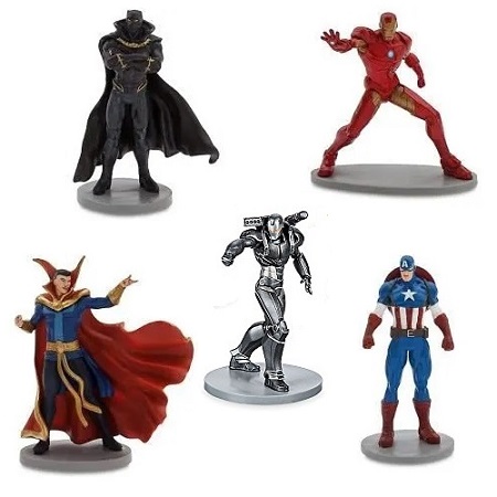 5 figurines de luxe avengers marvel disney
