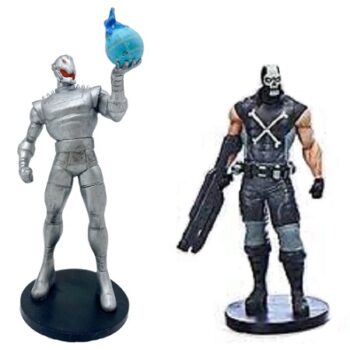 Ultron et Crossbones figurines Marvel sur socles Disney Store officiel.