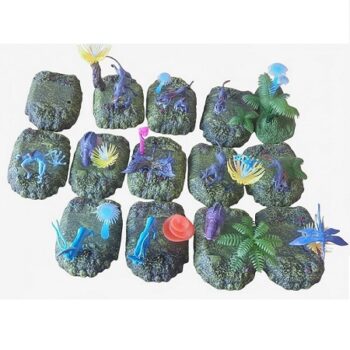 Lot micro-figurines AVATAR Pandora (Na’vi, animaux & plantes fluo) Occasion