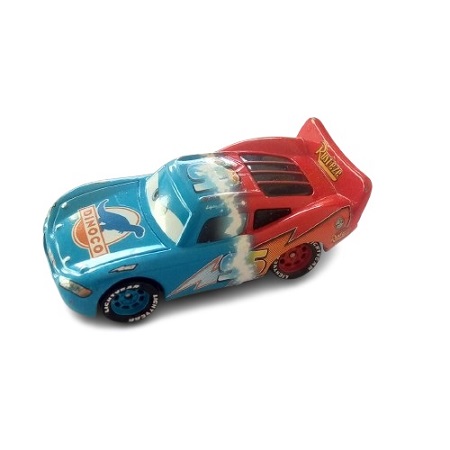 Flash McQueen transformation Dinoco Bleu et rouge Disney Pixar Cars Mattel