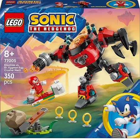 LEGO Sonic 77005 the Hedgehog Knuckles contre l’Egg Crusher de Dr. Eggman