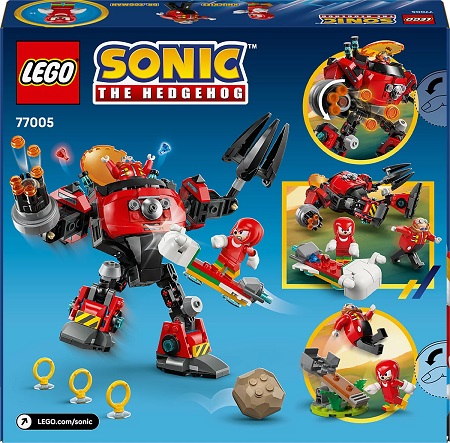 LEGO Sonic 77005 the Hedgehog Knuckles contre l’Egg Crusher de Dr. Eggman
